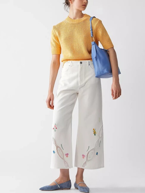 MALORY Hammered leather shoulder bag blue - Women&rsquo;s Bags