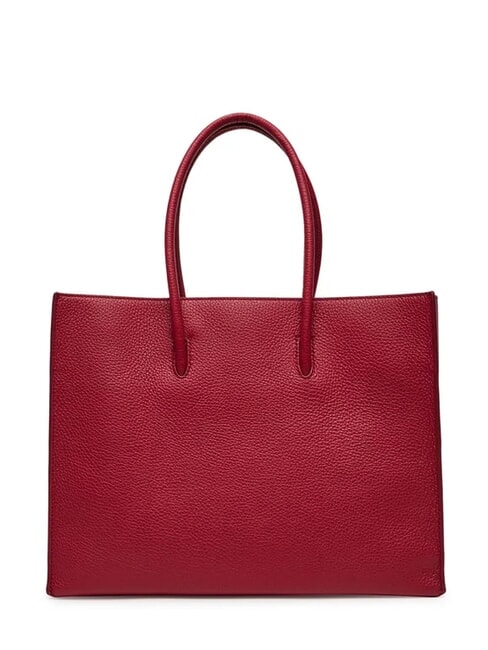 MYRTHA MAXI LOG Hammered leather shopping bag sangria - Women&rsquo;s Bags