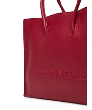 COCCINELLE MYRTHA MAXI LOG Hammered leather shopping bag sangria - Women&rsquo;s Bags - 3