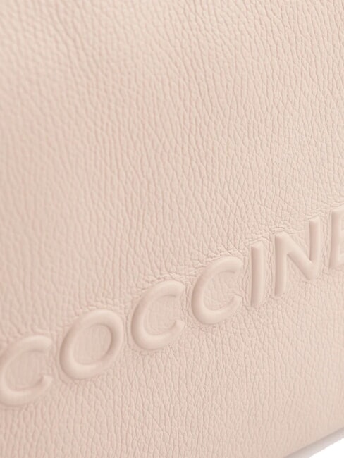 MYRTHA MAXI LOG Hammered leather shopping bag rosette - Women&rsquo;s Bags