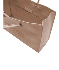 COCCINELLE MYRTHA MAXI LOG Hammered leather shopping bag rosette - Women&rsquo;s Bags - 5