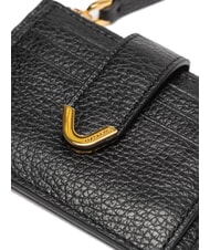 COCCINELLE DEW Leather card holder with coin purse Black - Women&rsquo;s Wallets - 3