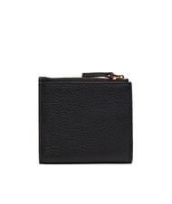 COCCINELLE DEW Compact wallet in hammered leather Black - Women&rsquo;s Wallets - 3