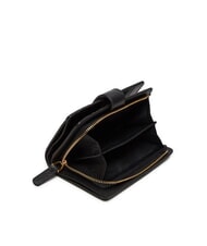 COCCINELLE DEW Medium hammered leather wallet Black - Women&rsquo;s Wallets - 3