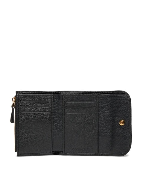 DEW Medium leather wallet with flap Black - Women&rsquo;s Wallets