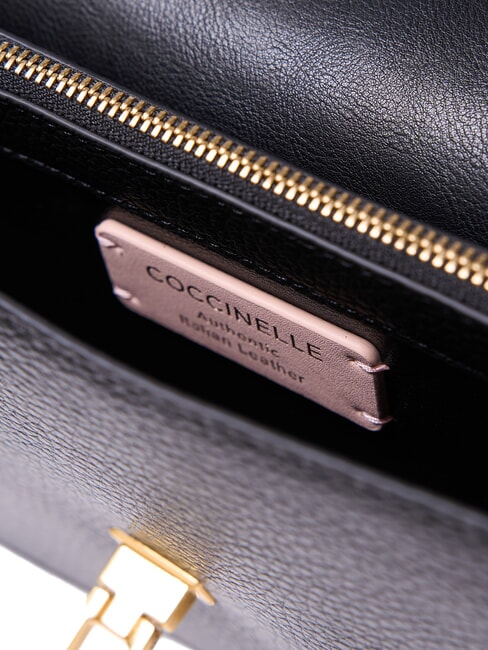 BEAT SOFT RIBB  Shoulder bag, in leather Black - Women&rsquo;s Bags