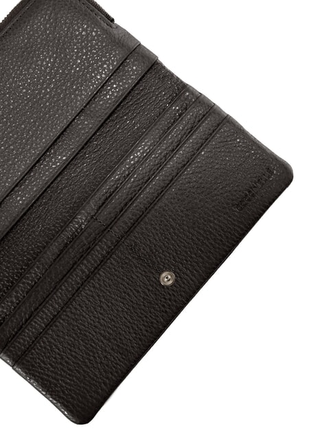 SOFTY Hammered leather wallet Black - Women&rsquo;s Wallets