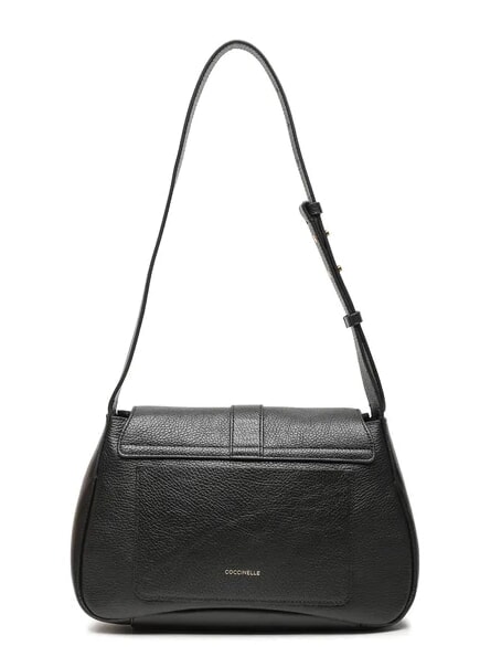 HIMMA Hammered leather shoulder bag Black - Women&rsquo;s Bags