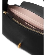 COCCINELLE HIMMA Hammered leather shoulder bag Black - Women&rsquo;s Bags - 6