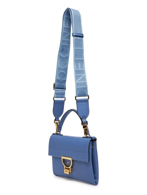 ARLETTIS SIGNATURE Hammered leather handbag blue - Women&rsquo;s Bags