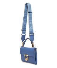 COCCINELLE ARLETTIS SIGNATURE Hammered leather handbag blue - Women&rsquo;s Bags - 4