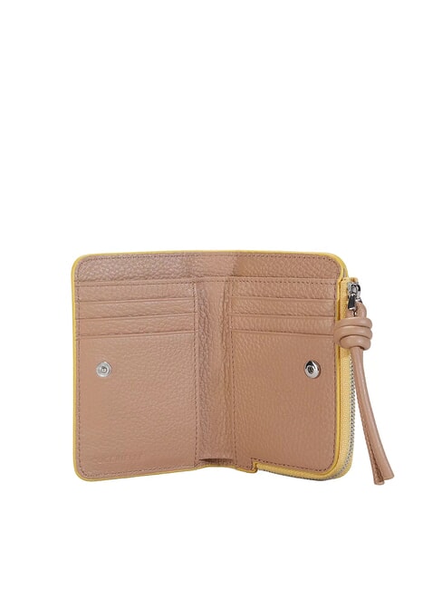 MYRTHA MAXI LOG Medium zip-around leather wallet powder pi / taupe - Women&rsquo;s Wallets