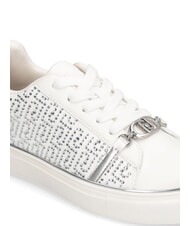 LIUJO KIKI 01 Sneakers with all-over rhinestone logo white - Women&rsquo;s shoes - 5