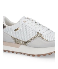 LIUJO EVELYN 915 Running sneakers with glitter inserts white / light gold - Women&rsquo;s shoes - 4