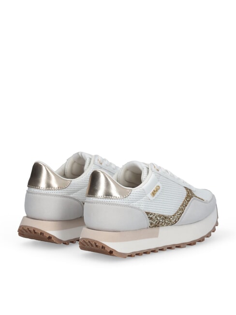 EVELYN 915 Running sneakers with glitter inserts white / light gold - Women&rsquo;s shoes
