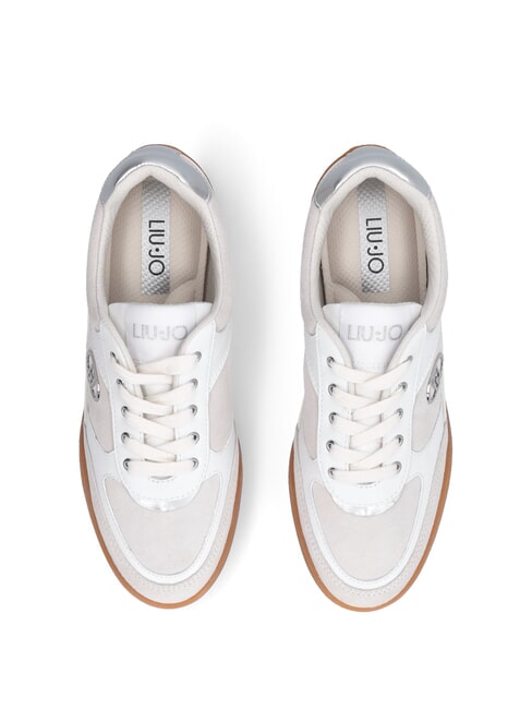 LEWIS 01 Sneakers with metal logo white - Women&rsquo;s shoes