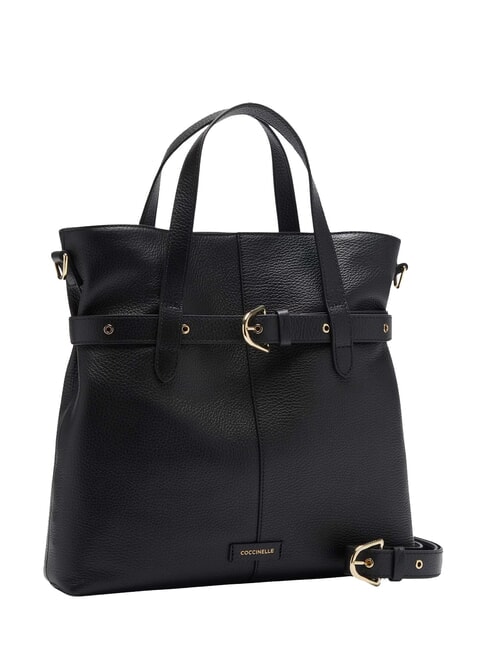 ABIGAIL Leather handbag with shoulder strap Black - Women&rsquo;s Bags