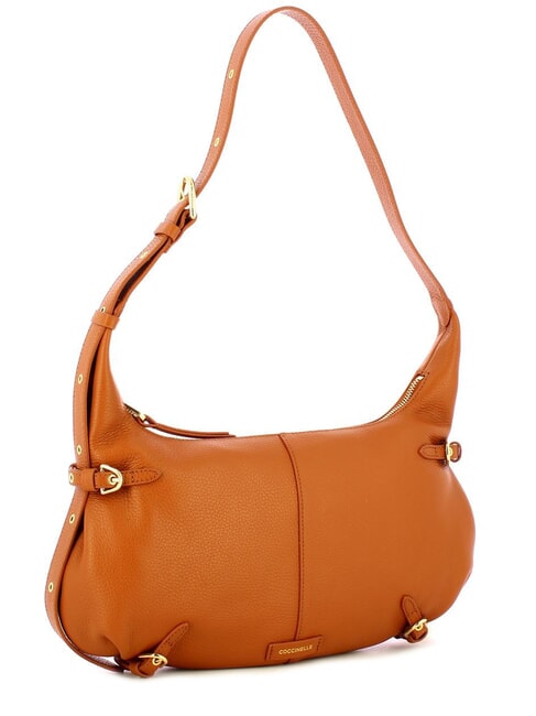 ABIGAIL Hammered leather shoulder bag CUIR - Women&rsquo;s Bags