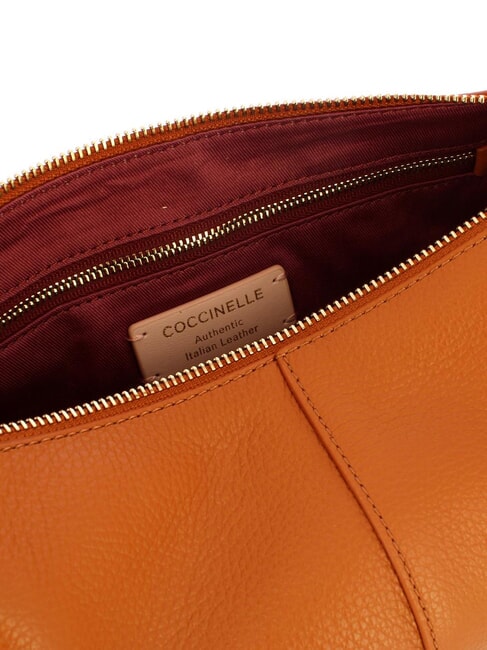 ABIGAIL Hammered leather shoulder bag CUIR - Women&rsquo;s Bags