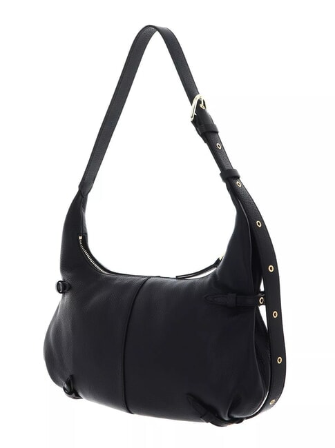 ABIGAIL Hammered leather shoulder bag Black - Women&rsquo;s Bags