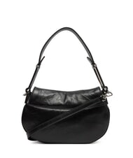 COCCINELLE MAGIE WRINKLED Leather shoulder bag with flap Black - Women&rsquo;s Bags - 2