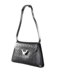 COCCINELLE DEW COW PERFORED Leather shoulder bag Black - Women&rsquo;s Bags - 2