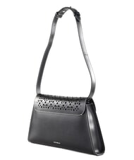 COCCINELLE DEW COW PERFORED Leather shoulder bag Black - Women&rsquo;s Bags - 3