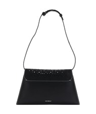 COCCINELLE DEW COW PERFORED Leather shoulder bag Black - Women&rsquo;s Bags - 4