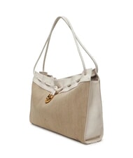 COCCINELLE ISABELA CANVAS Canvas and leather hobo bag natural/white - Women&rsquo;s Bags - 2