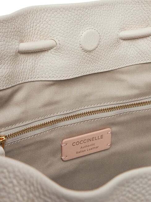 ISABELA CANVAS Canvas and leather hobo bag natural/white - Women&rsquo;s Bags