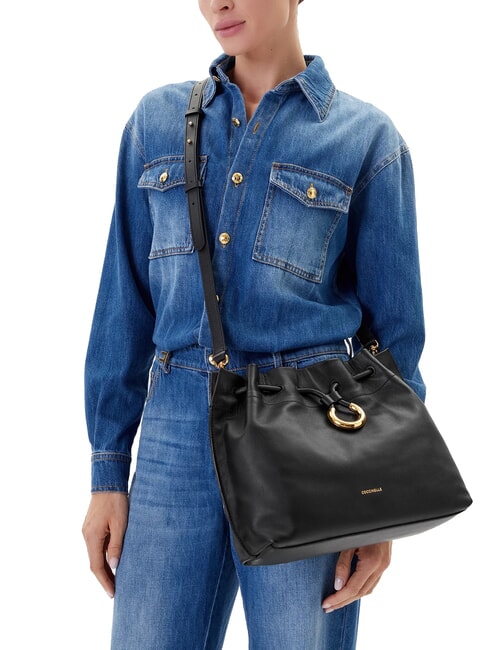 ISABELA Leather bucket bag Black - Women&rsquo;s Bags