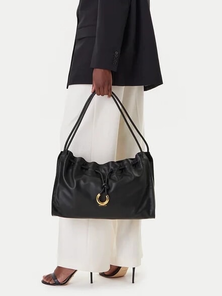 ISABELA Soft leather shoulder bag Black - Women&rsquo;s Bags