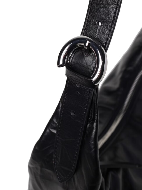 FERNANDA WRINK Leather satchel bag Black - Women&rsquo;s Bags