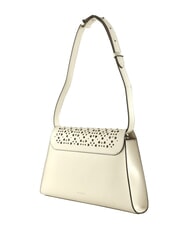 COCCINELLE DEW COW PERFORED Leather shoulder bag white - Women&rsquo;s Bags - 3