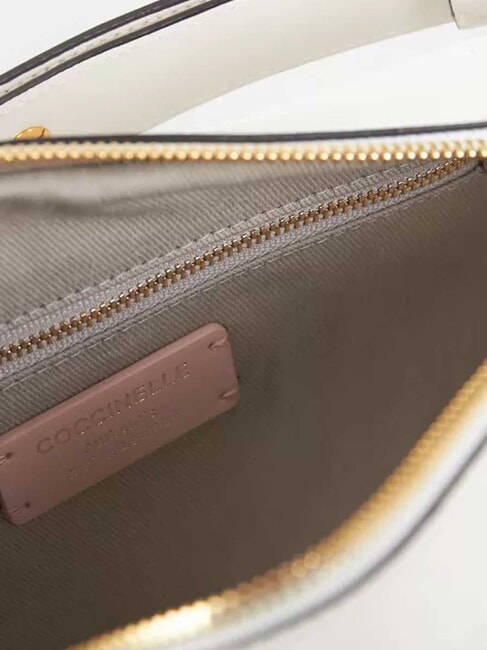 MALETA CALF Smooth leather shoulder bag white - Women&rsquo;s Bags