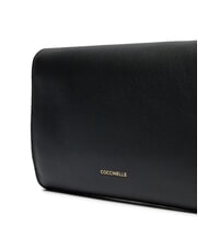 COCCINELLE CAMPIONARIO - MAGIE 2NITE Leather clutch bag with chain shoulder strap Black - Women&rsquo;s Bags - 2