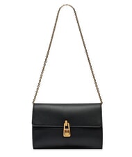 COCCINELLE CAMPIONARIO - MAGIE 2NITE Leather clutch bag with chain shoulder strap Black - Women&rsquo;s Bags - 3