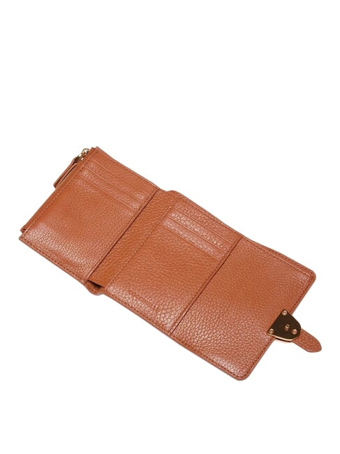 CAMPUS Compact wallet in hammered leather CUIR - Women&rsquo;s Wallets