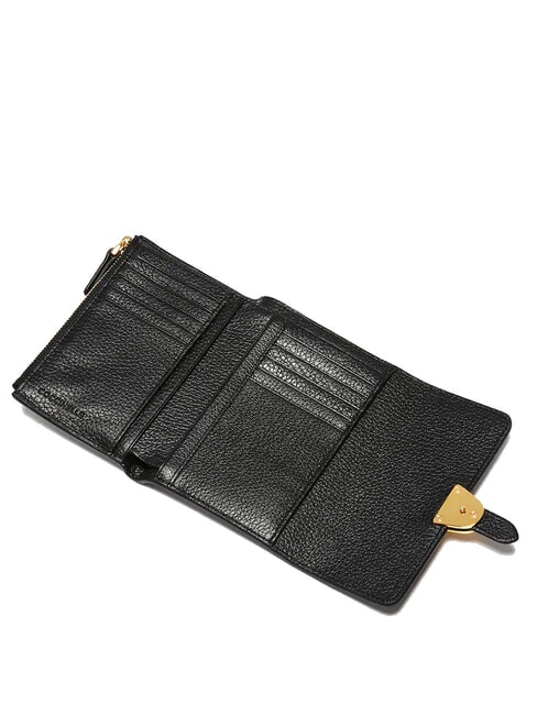 CAMPUS Medium hammered leather wallet Black - Women&rsquo;s Wallets