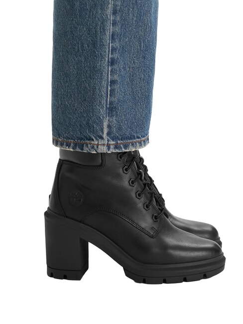 ALLINGTON High leather ankle boots Jetblack - Women&rsquo;s shoes