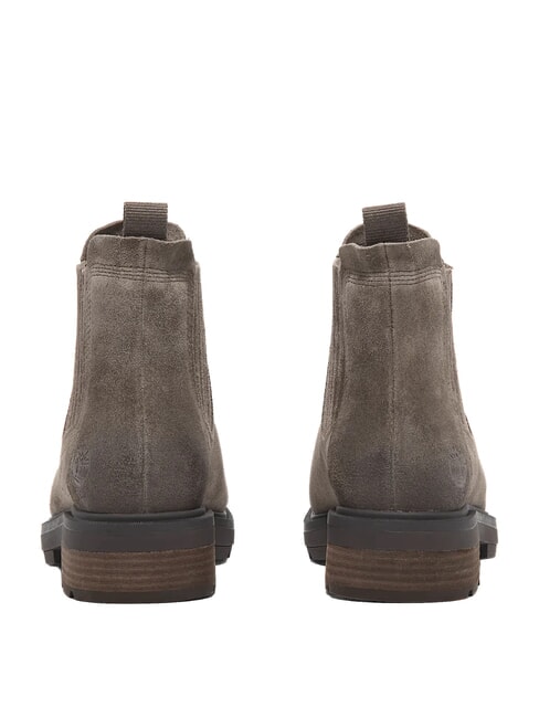 BRIMFIELD Low leather ankle boots medium brown suede - Women&rsquo;s shoes