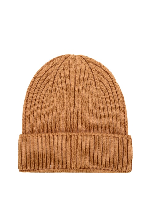 RIB KNIT Cuffed hat wheat - Hats