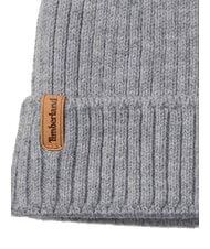 TIMBERLAND RIB KNIT Cuffed hat medium gray heather - Hats - 2