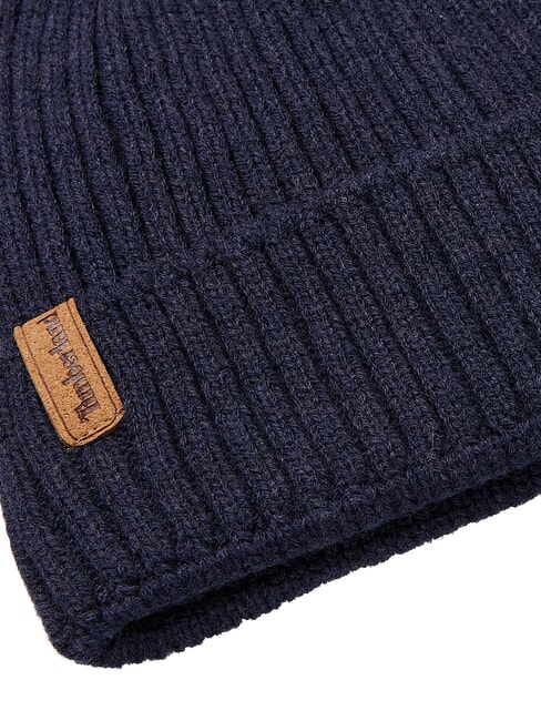 RIB KNIT Cuffed hat peacoat - Hats