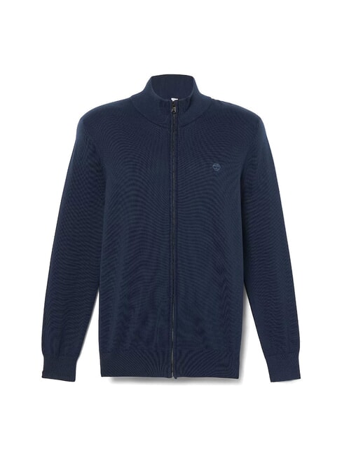 WILLIAMS RIVER Zip-up sweater dark sapphire/dark denim - Men's Sweaters