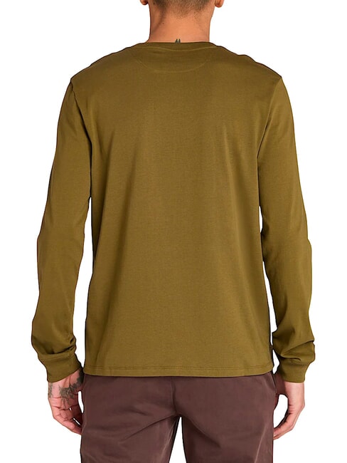 LS DNSTN RV CREW Slim fit sweater darkoliv - T-shirt