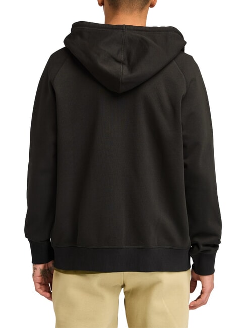E-R BASIC Sweatshirt with zip and hood black/pavement - Sweatshirts