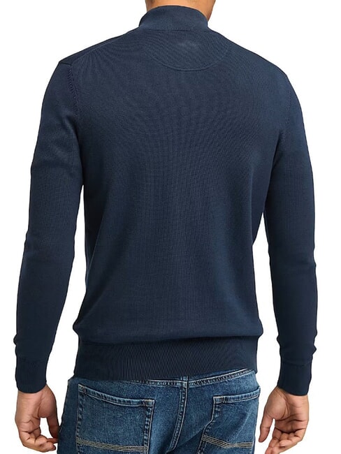 WILLIAMS RIVER Zip-up sweater dark sapphire/dark denim - Men's Sweaters