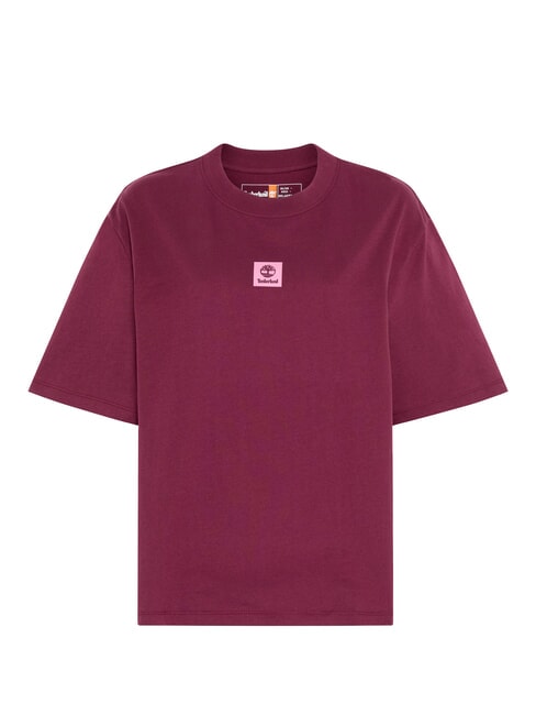 STACK LOGO  Cotton T-Shirt burgundy - T-shirt