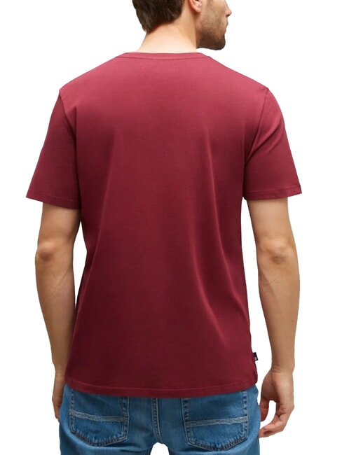 KBEC RIVER Short-sleeved T-shirt burgundy - T-shirt